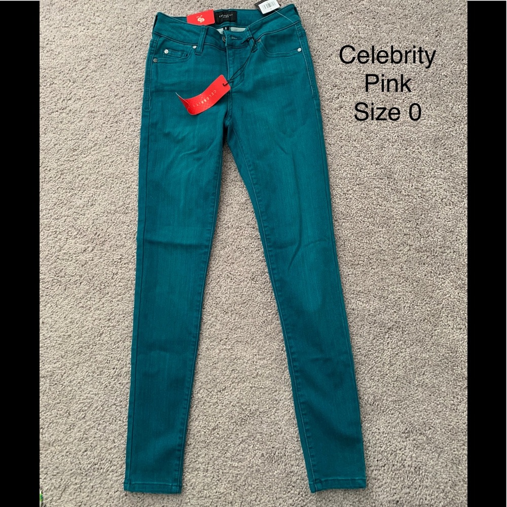 Celebrity pink skinny jeans